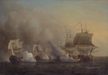 海戦 Painting - サミュエル・スコット喜望峰沖での行動 2 海戦